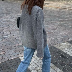 H&M Gray Knit Sweater